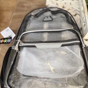 Summit Ridge clear backpack with water bottle holder